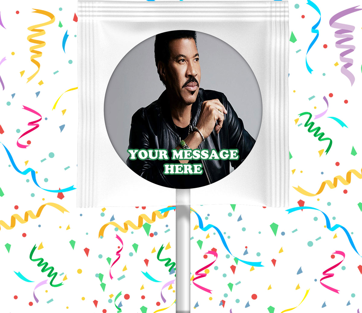 Lionel Richie Lollipops Party Favors Personalized Suckers 12 Pcs