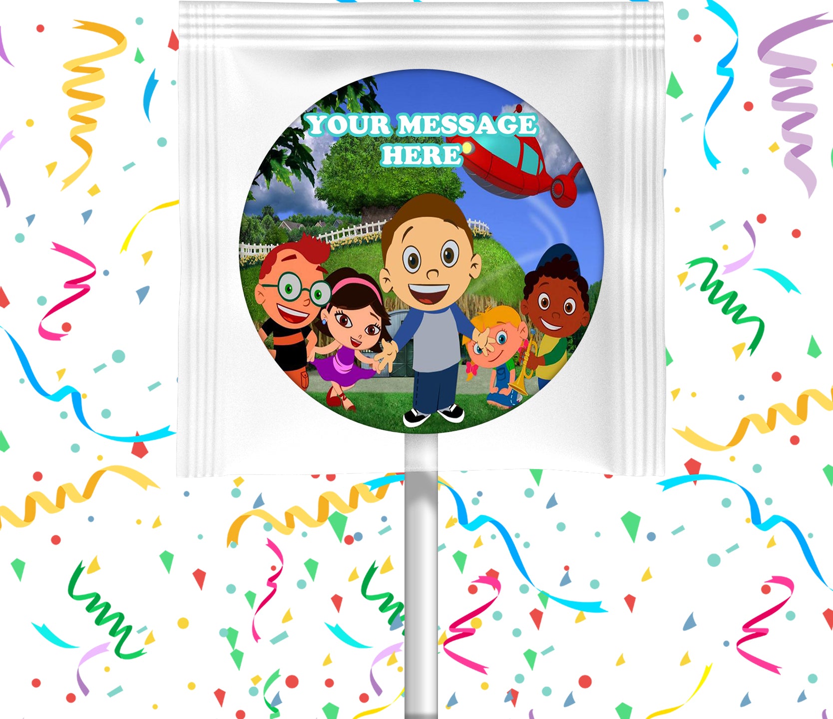 Little Einsteins Lollipops Party Favors Personalized Suckers 12 Pcs Partycreationz 6887