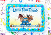 Little Blue Truck Edible Image Cake Topper Personalized Birthday Sheet Decoration Custom Party Frosting Transfer Fondant