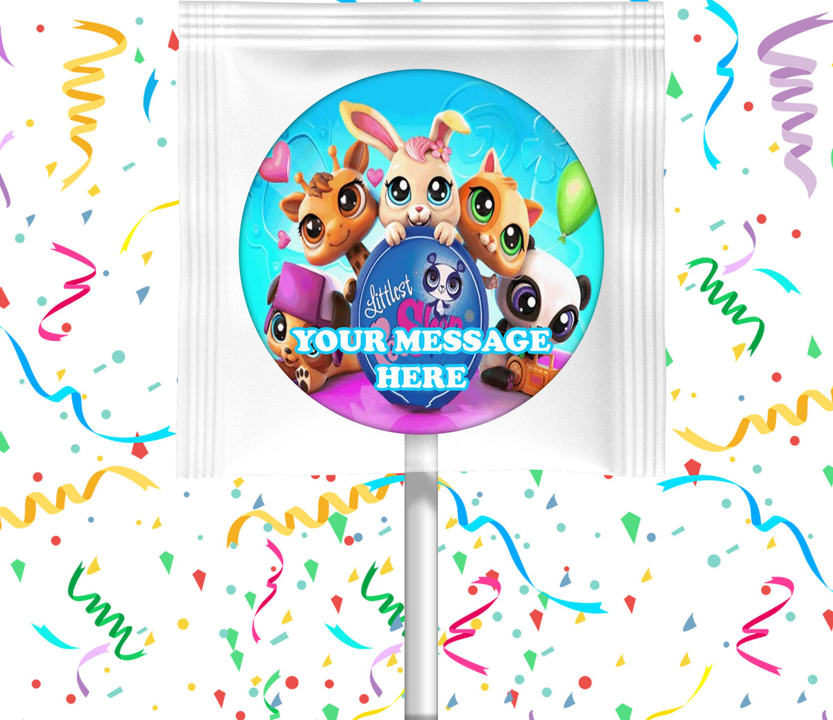 Littlest Pet Shop Lollipops Party Favors Personalized Suckers 12 Pcs
