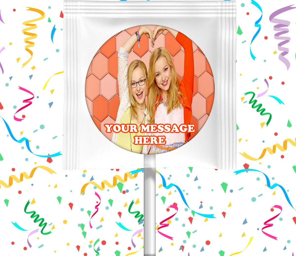Liv And Maddie Lollipops Party Favors Personalized Suckers 12 Pcs