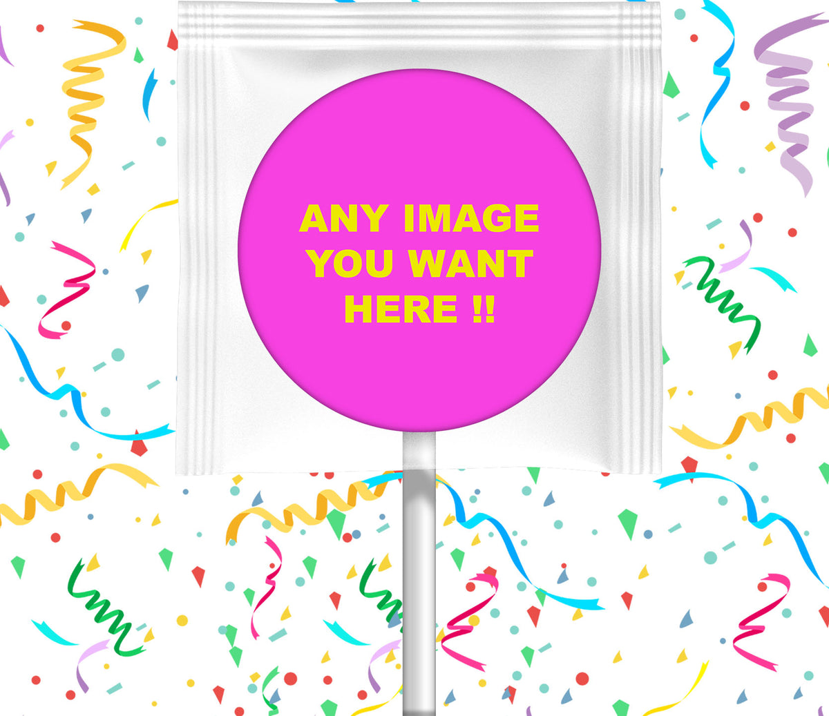 Custom Order Lollipop Image Party Favors, Create Your Own