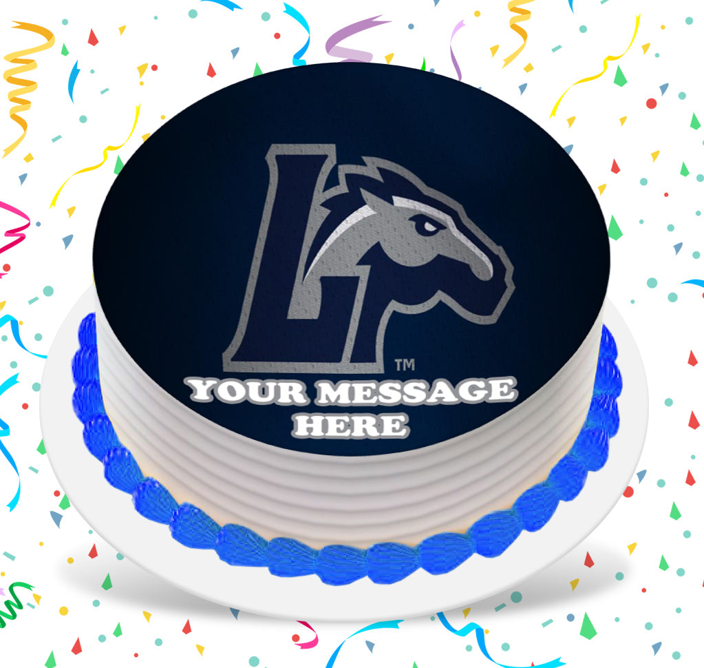 Longwood Lancers Edible Image Cake Topper Personalized Birthday Sheet Custom Frosting Round Circle