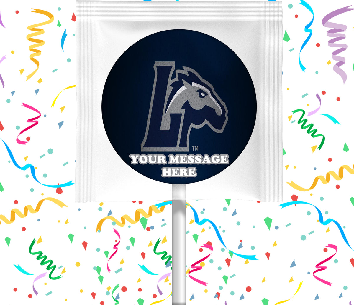Longwood Lancers Lollipops Party Favors Personalized Suckers 12 Pcs