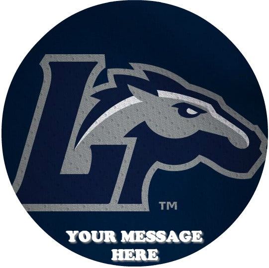 Longwood Lancers Edible Image Cake Topper Personalized Birthday Sheet Custom Frosting Round Circle