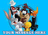 Looney Tunes Edible Image Cake Topper Personalized Birthday Sheet Decoration Custom Party Frosting Transfer Fondant