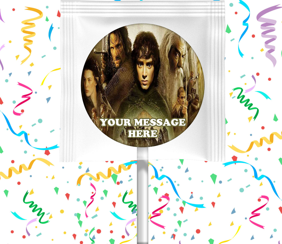 Lord Of The Rings Lollipops Party Favors Personalized Suckers 12 Pcs