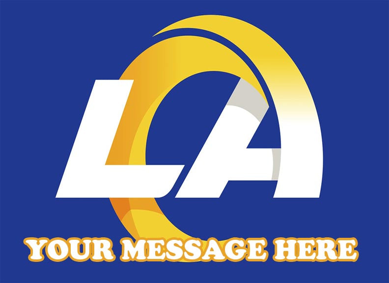 Los Angeles Rams Edible Image Cake Topper Personalized Birthday Sheet Decoration Custom Party Frosting Transfer Fondant