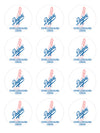 Los Angeles Dodgers Edible Cupcake Toppers (12 Images) Cake Image Icing Sugar Sheet