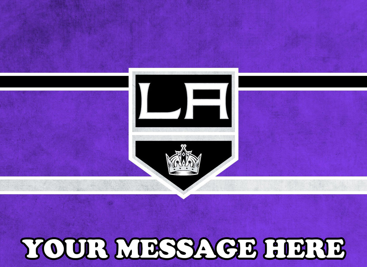 Los Angeles Kings Edible Image Cake Topper Personalized Birthday Sheet Decoration Custom Party Frosting Transfer Fondant