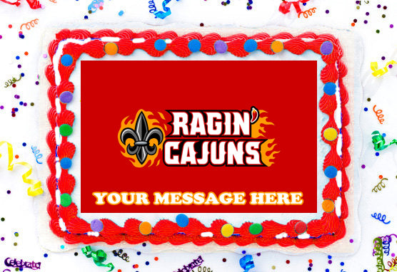 Louisiana Ragin&#39; Cajuns Edible Image Cake Topper Personalized Birthday Sheet Decoration Custom Party Frosting Transfer Fondant