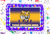 Louisiana State University LSU Edible Image Cake Topper Personalized Birthday Sheet Decoration Custom Party Frosting Transfer Fondant