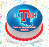 Louisiana Tech University Edible Image Cake Topper Personalized Birthday Sheet Custom Frosting Round Circle