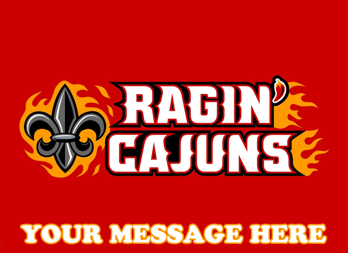 Louisiana Ragin' Cajuns Edible Image Cake Topper Personalized Birthday Sheet Decoration Custom Party Frosting Transfer Fondant