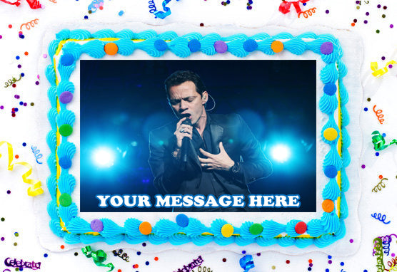 Marc Anthony Edible Image Cake Topper Personalized Birthday Sheet Decoration Custom Party Frosting Transfer Fondant