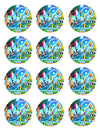 Mario Bros Edible Cupcake Toppers (12 Images) Cake Image Icing Sugar Sheet