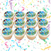 Mario Bros Edible Cupcake Toppers (12 Images) Cake Image Icing Sugar Sheet