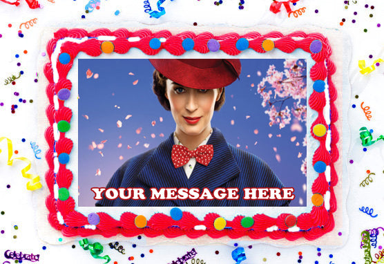 Mary Poppins Returns Edible Image Cake Topper Personalized Birthday Sheet Decoration Custom Party Frosting Transfer Fondant