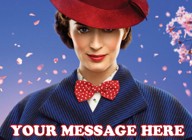 Mary Poppins Returns Edible Image Cake Topper Personalized Birthday Sheet Decoration Custom Party Frosting Transfer Fondant
