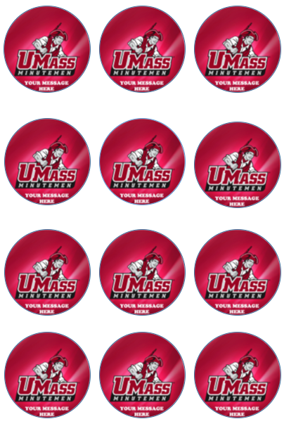 UMass Minutemen Edible Cupcake Toppers (12 Images) Cake Image Icing Sugar Sheet Edible Cake Images