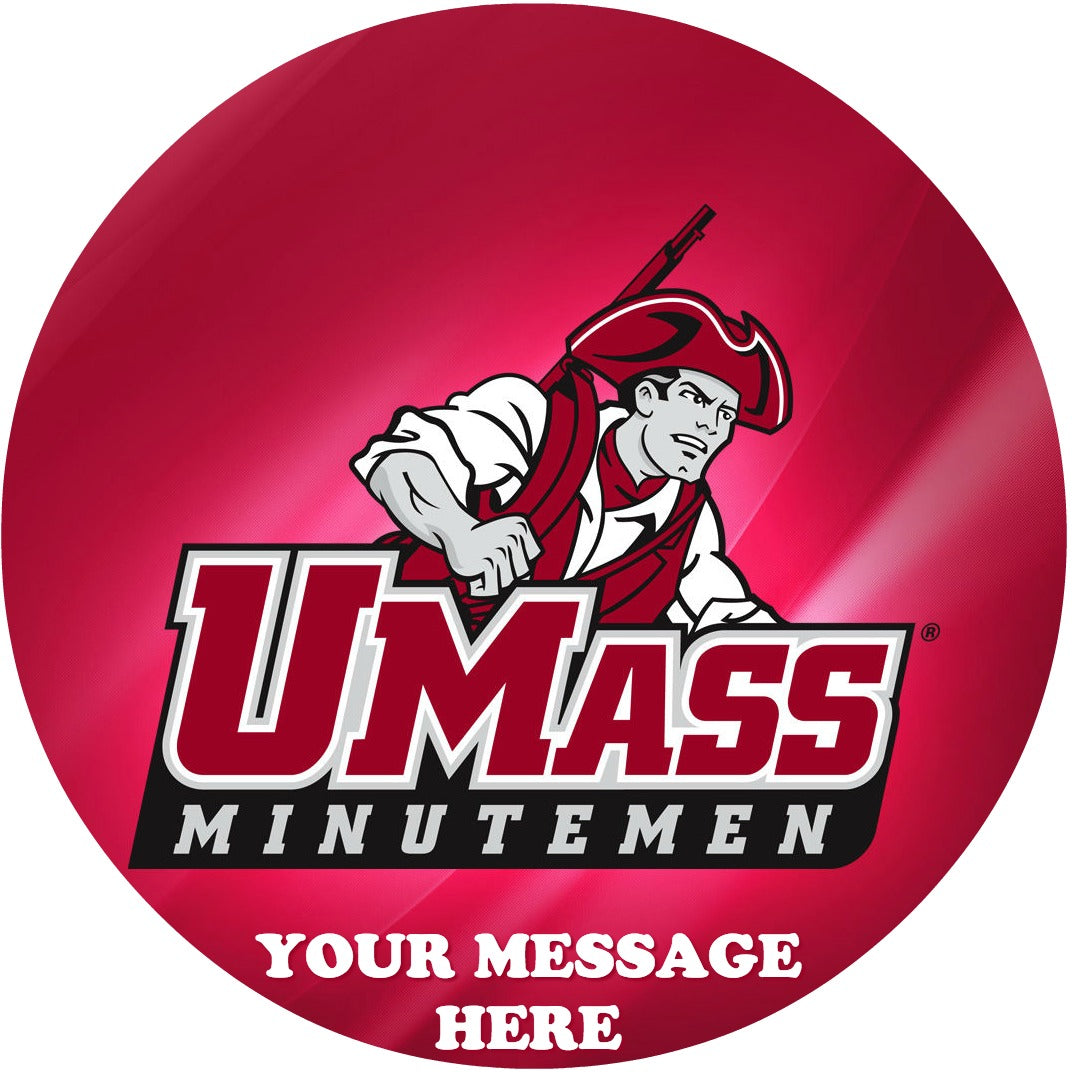 UMass Minutemen Edible Image Cake Topper Personalized Birthday Sheet Custom Frosting Round Circle