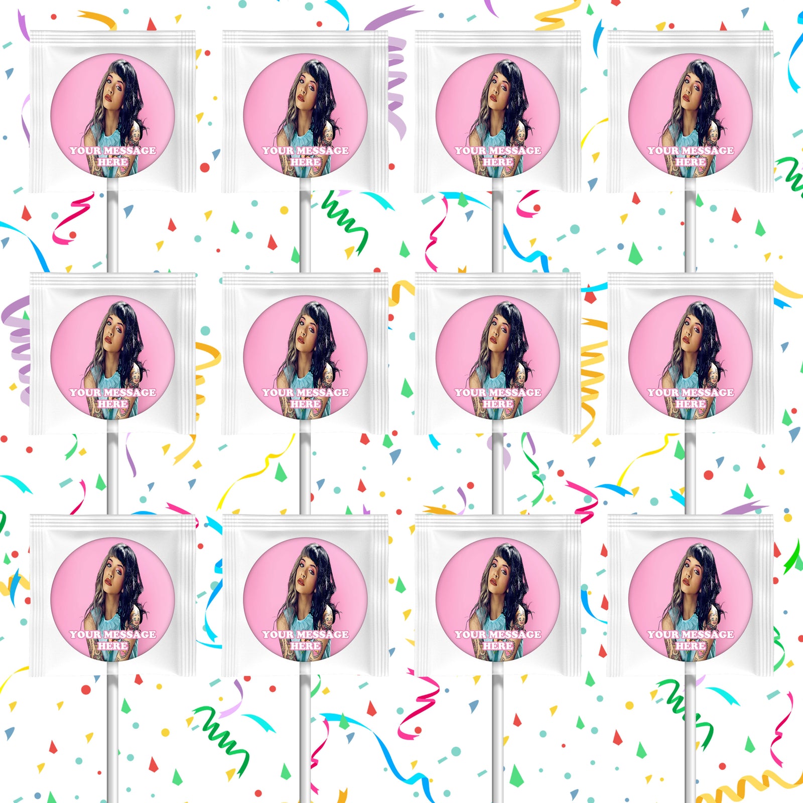 Melanie Martinez Lollipops Party Favors Personalized Suckers 12 Pcs