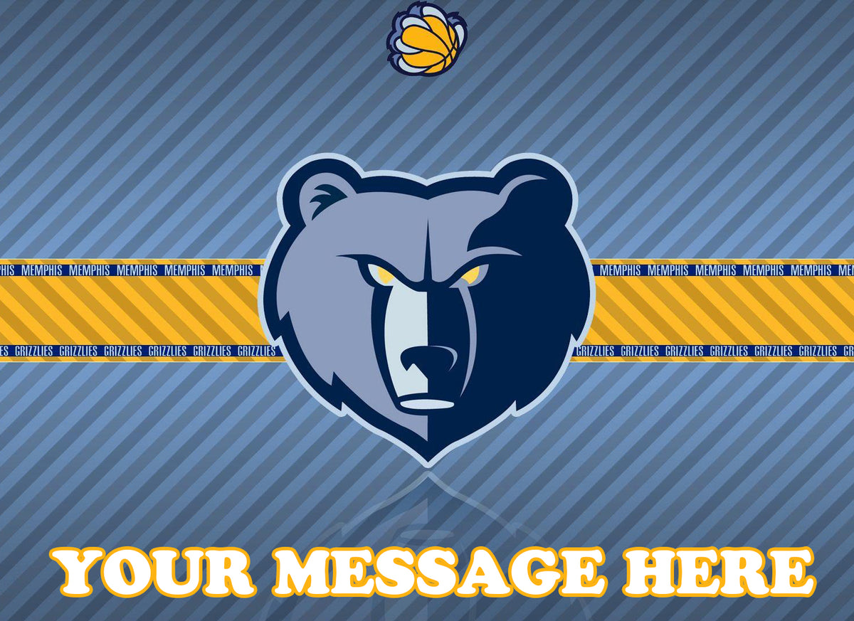 Memphis Grizzlies Edible Image Cake Topper Personalized Birthday Sheet Decoration Custom Party Frosting Transfer Fondant