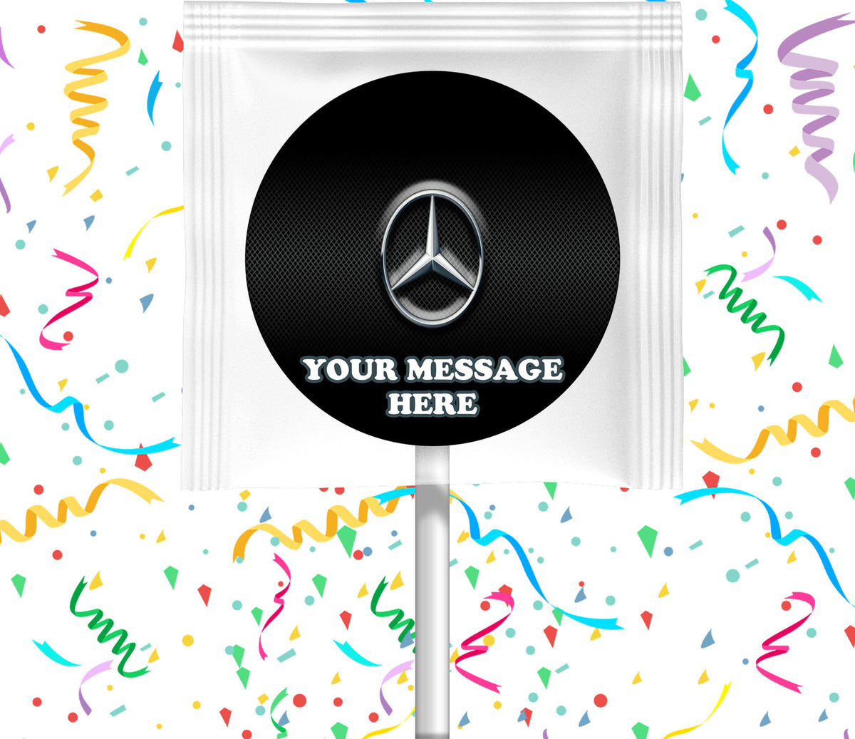 Mercedes Benz Lollipops Party Favors Personalized Suckers 12 Pcs