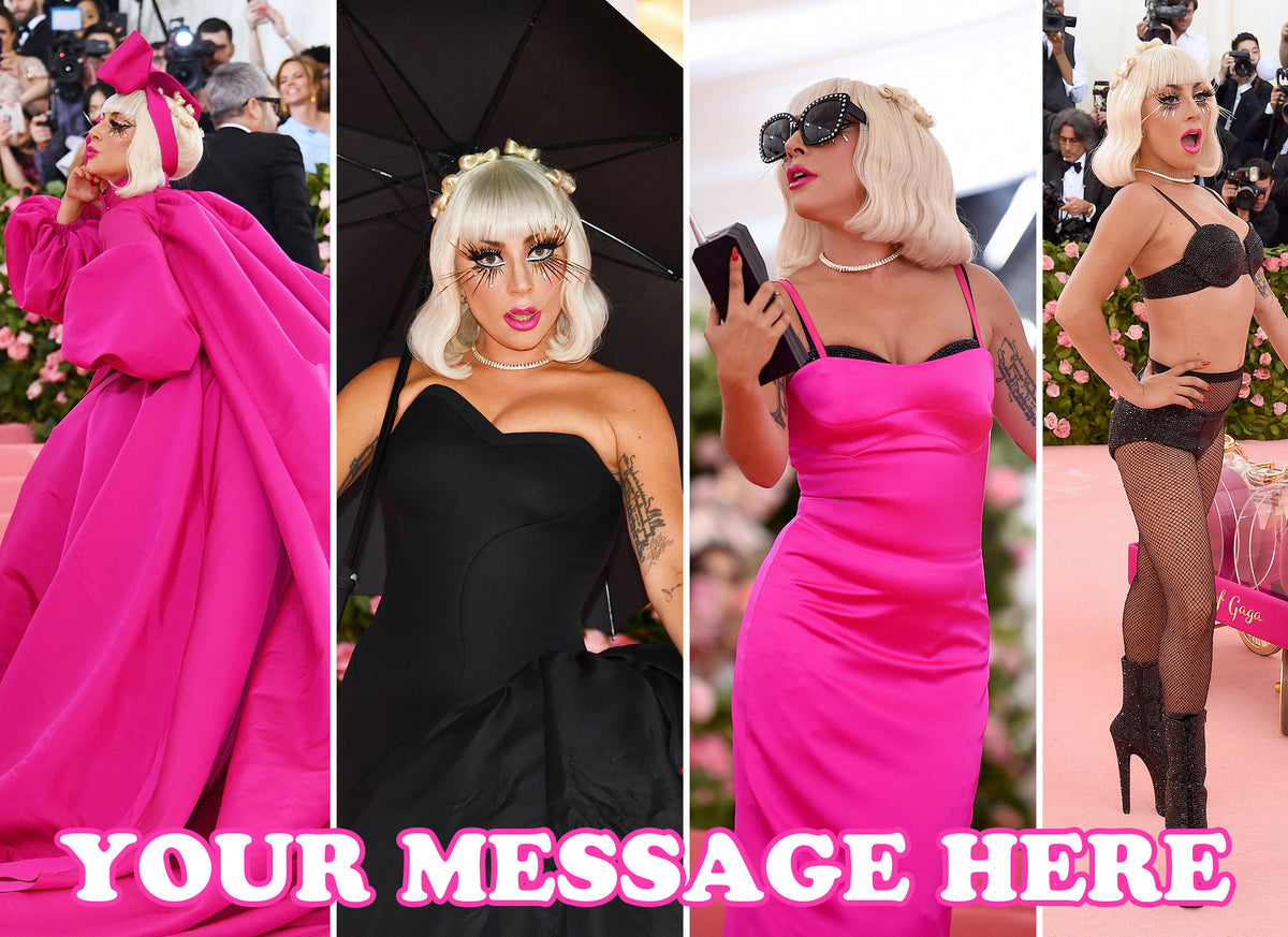 Lady Gaga Edible Image Cake Topper Personalized Birthday Sheet Decoration Custom Party Frosting Transfer Fondant