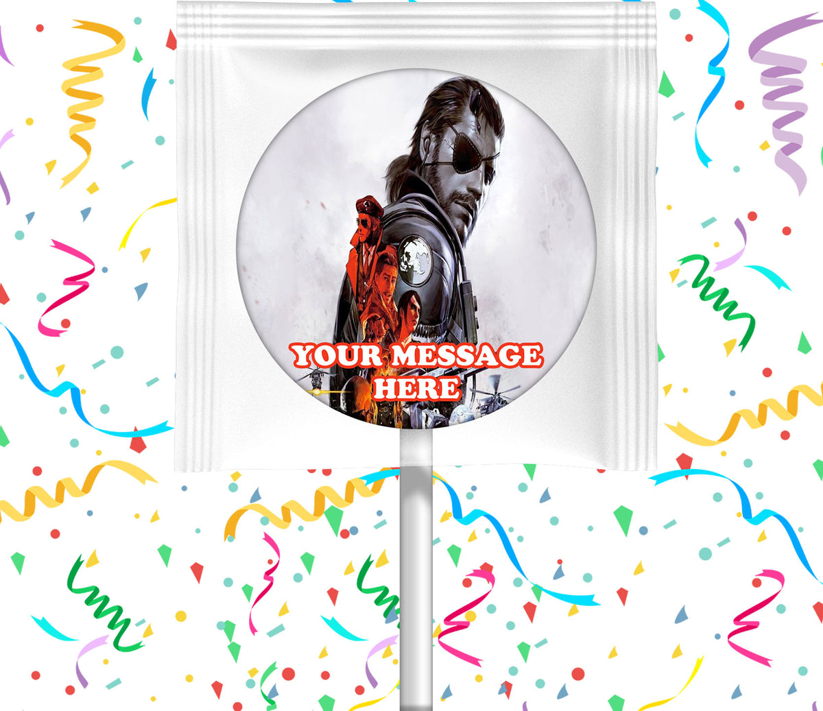 Metal Gear Lollipops Party Favors Personalized Suckers 12 Pcs