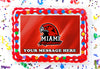 Miami Redhawks Edible Image Cake Topper Personalized Birthday Sheet Decoration Custom Party Frosting Transfer Fondant