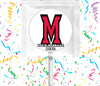 Miami University Lollipops Party Favors Personalized Suckers 12 Pcs