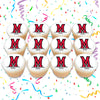 Miami University Edible Cupcake Toppers (12 Images) Cake Image Icing Sugar Sheet