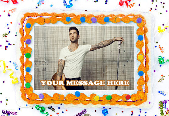 Adam Levine Edible Image Cake Topper Personalized Frosting Icing Sheet Custom