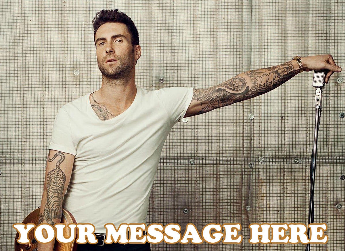 Adam Levine Edible Image Cake Topper Personalized Frosting Icing Sheet Custom