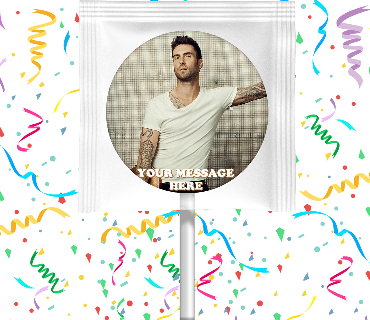 Adam Levine Lollipops Party Favors Personalized Suckers 12 Pcs