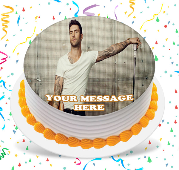 Adam Levine Edible Image Cake Topper Personalized Frosting Icing Sheet