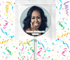 Michelle Obama Lollipops Party Favors Personalized Suckers 12 Pcs