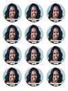 Michelle Obama Edible Cupcake Toppers (12 Images) Cake Image Icing Sugar Sheet