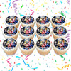 Mighty Morphin Power Rangers Edible Cupcake Toppers (12 Images) Cake Image Icing Sugar Sheet