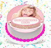 Miley Cyrus Edible Image Cake Topper Personalized Birthday Sheet Custom Frosting Round Circle