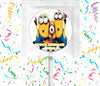 Minions Lollipops Party Favors Personalized Suckers 12 Pcs