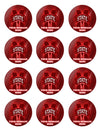 Mississippi State University Edible Cupcake Toppers (12 Images) Cake Image Icing Sugar Sheet