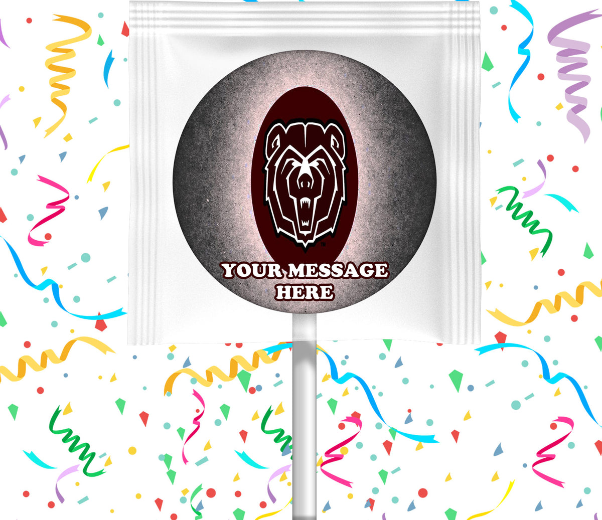 Missouri State Bears Lollipops Party Favors Personalized Suckers 12 Pcs