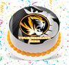 Missouri Tigers Edible Image Cake Topper Personalized Birthday Sheet Custom Frosting Round Circle