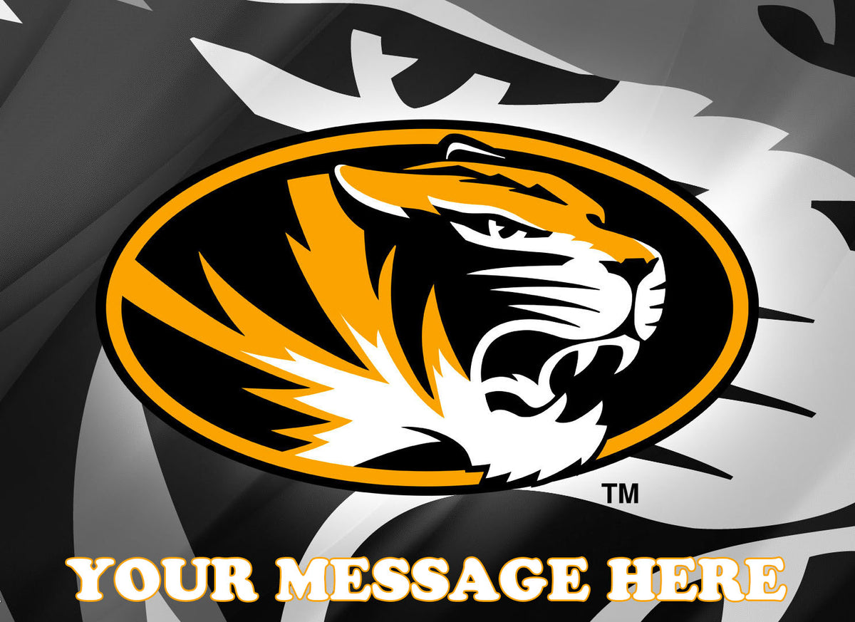 Missouri Tigers Edible Image Cake Topper Personalized Birthday Sheet Decoration Custom Party Frosting Transfer Fondant