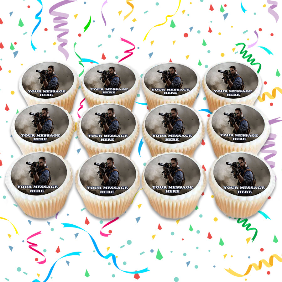 Call Of Duty Modern Warfare Edible Cupcake Toppers (12 Images) Cake Image Icing Sugar Sheet