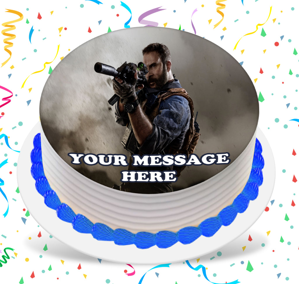 Amazon.com: Modern Warfare Personalized Cake Topper 1/4 8.5 x 11 Inches  Birthday Cake Topper : Grocery & Gourmet Food