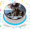 Monster Hunter World Edible Image Cake Topper Personalized Birthday Sheet Custom Frosting Round Circle