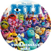 Monster University Edible Image Cake Topper Personalized Birthday Sheet Custom Frosting Round Circle